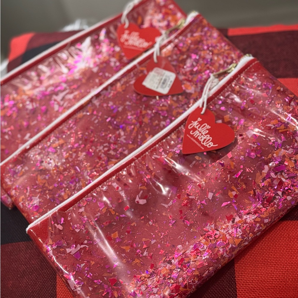 Shimmering Pink Cosmetic Pouch